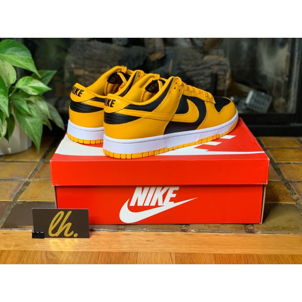 Mens 10.5 Nike Dunk Low “Championship Goldenrod” Athletic Sneakers DD1391-004 - Picture 4 of 7